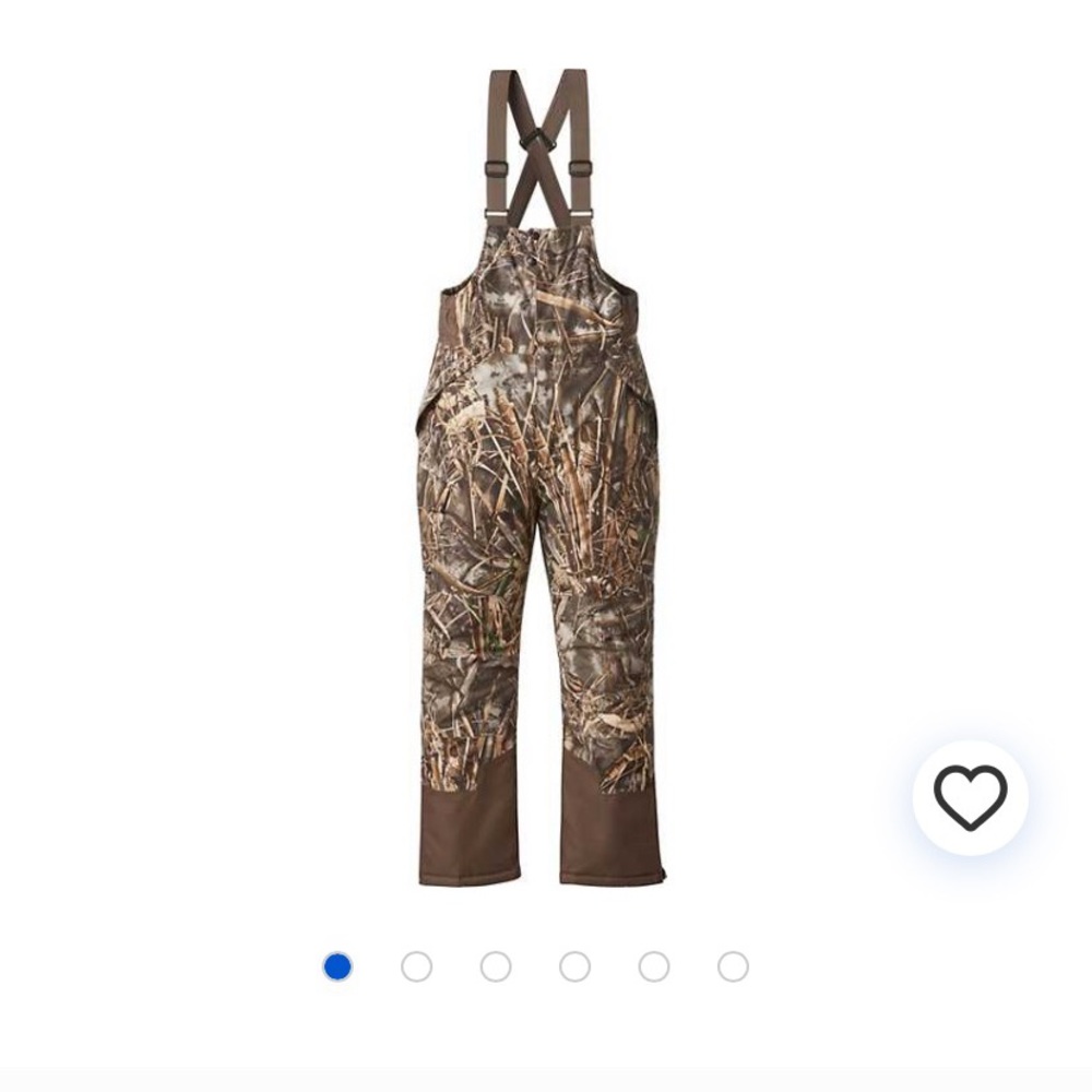 Magellan Men’s Pintail Insulated Water Proof Hunting Camoflauge Bibs Size L
